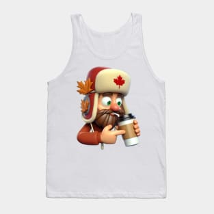 Canadian Coffee Lumberjack Tank Top